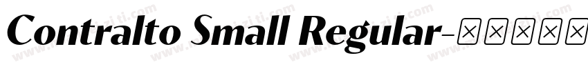 Contralto Small Regular字体转换